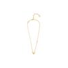 Louis Vuitton Engraved LV Logo Brass Necklace Women necklace Gold M00857