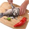 High-quality  Stainless Steel Double-row Tooth Fish Scale Planer To Scrape Fish Scales by Hand. Kitchen Accessories