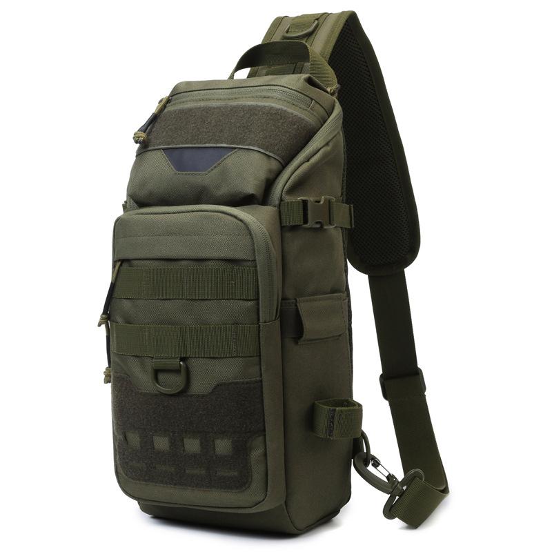 

Fishing Lure Chest Bag Multifunctional Tackle Camo Tactical Single Shoulder Crossbody Backpack Equipment Fishing Gear Pole Bags зелений