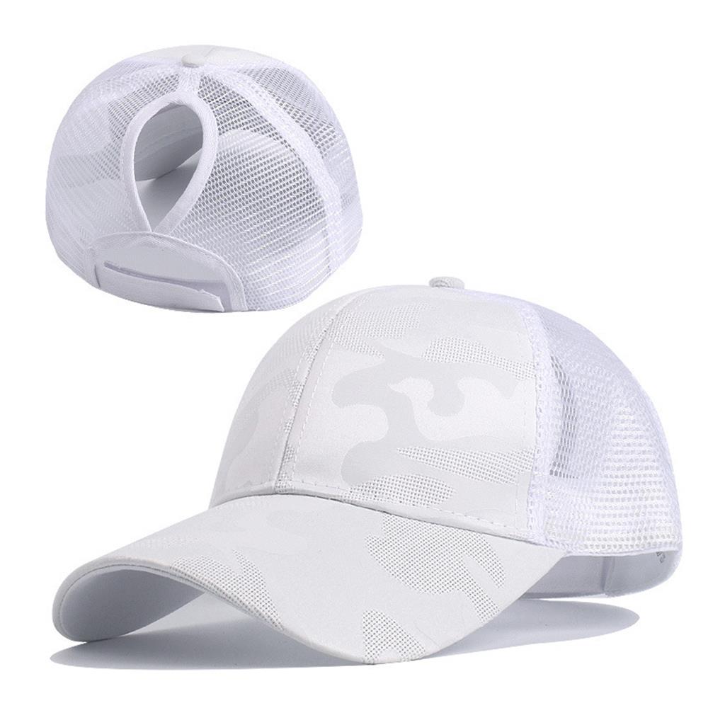 Summer Mesh Baseball Caps for Women Men Adjustable High Ponytail Hats Messy Cap Quick-Drying Hollow Snapback Sports Baseball Hat