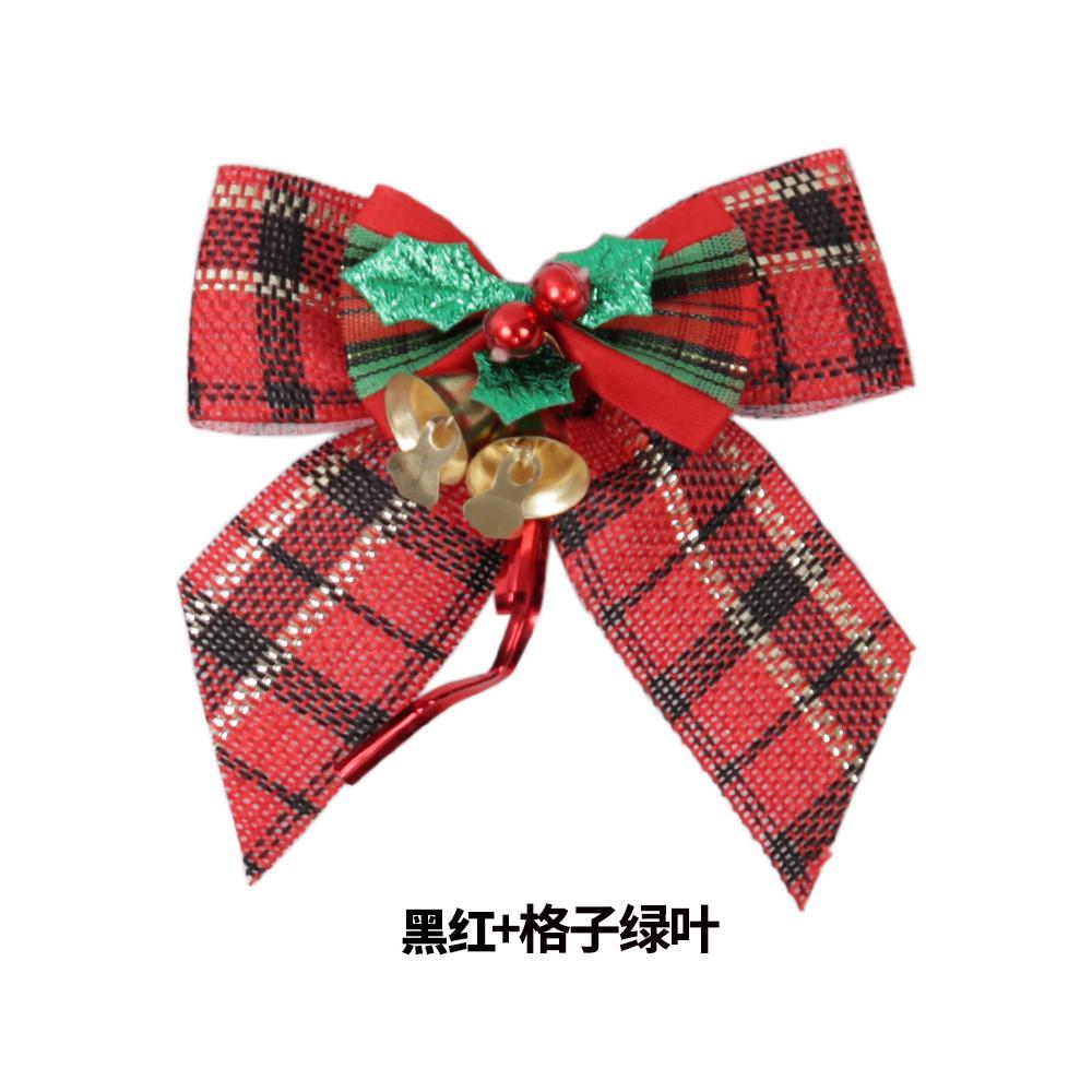 Unique Handmade Christmas Bow Ornament Set With Bells For Captivating Holiday Decor