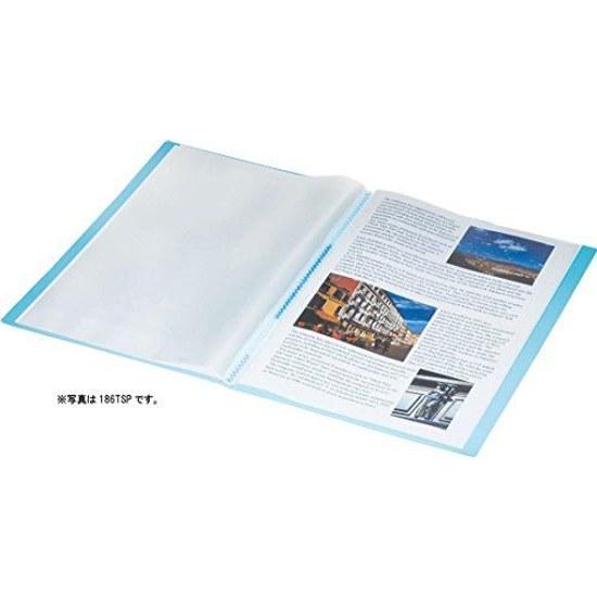 King Jim Clear File Simplease Transparent 40 Pockets A4 Vertical 184TSPW-T