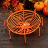 Spider Web Party Decoration Halloween Basket, Plastic Cobweb Design Fruit Serving Bowl, Treat for or Trick Candy Holder Dinner Table, Supplies Festive