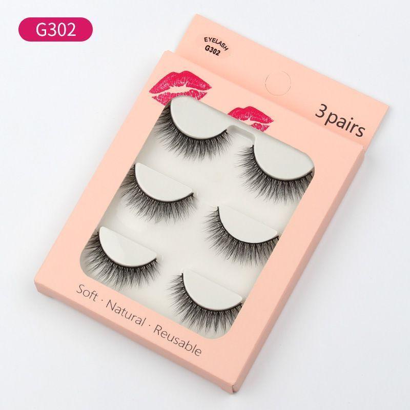 Lashie - Set of 3 Pairs: Volume Crisscross False Eyelashes