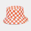 Neue Mode Karierter Bob Hut Fischerhut Damen Herren Wendbar Reise Strand Angeln Kappe Streetwear Hip Hop Hüte