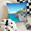 Anime Diary Of Our Days At The Breakwater Pillow Case Fashion Square Pillowcase Bedroom Sofa Room Ins Decoration Leisure