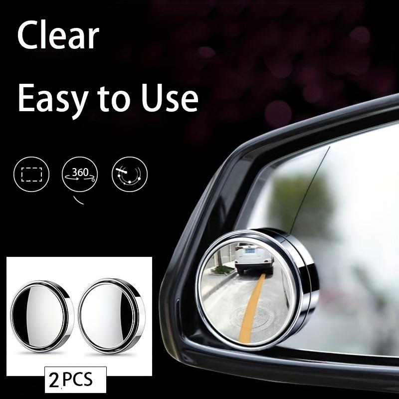 2-piece Set of 360 Degree High-definition Circular Car Rearview Mirrors, Reverse Blind Spot Rearview Mirror Auxiliary Mirror