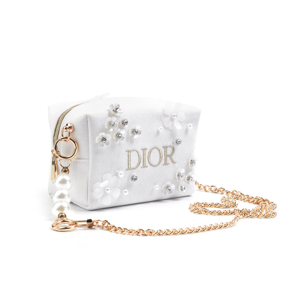 Borsa porta trucchi Remake Fatta a mano DIY Ispirata a Dior