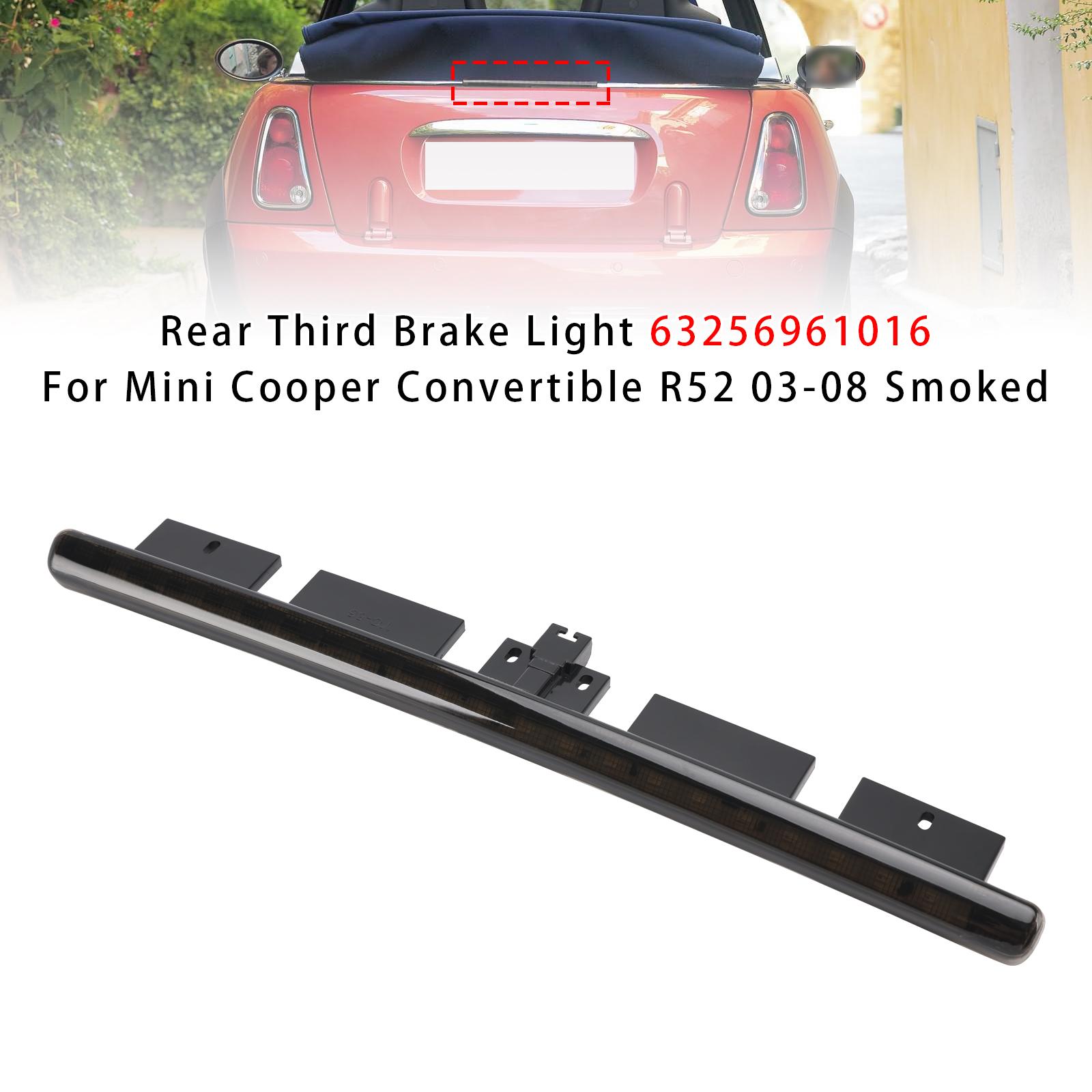 

Rear Brake Light 63256961016 For Mini Cooper Convertible R52 03-08 Smoked