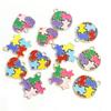 Enamel Charms Heart Shaped Round Irregular Puzzle Alloy Pendants for DIY Necklace Bracelet Earrings Keychain