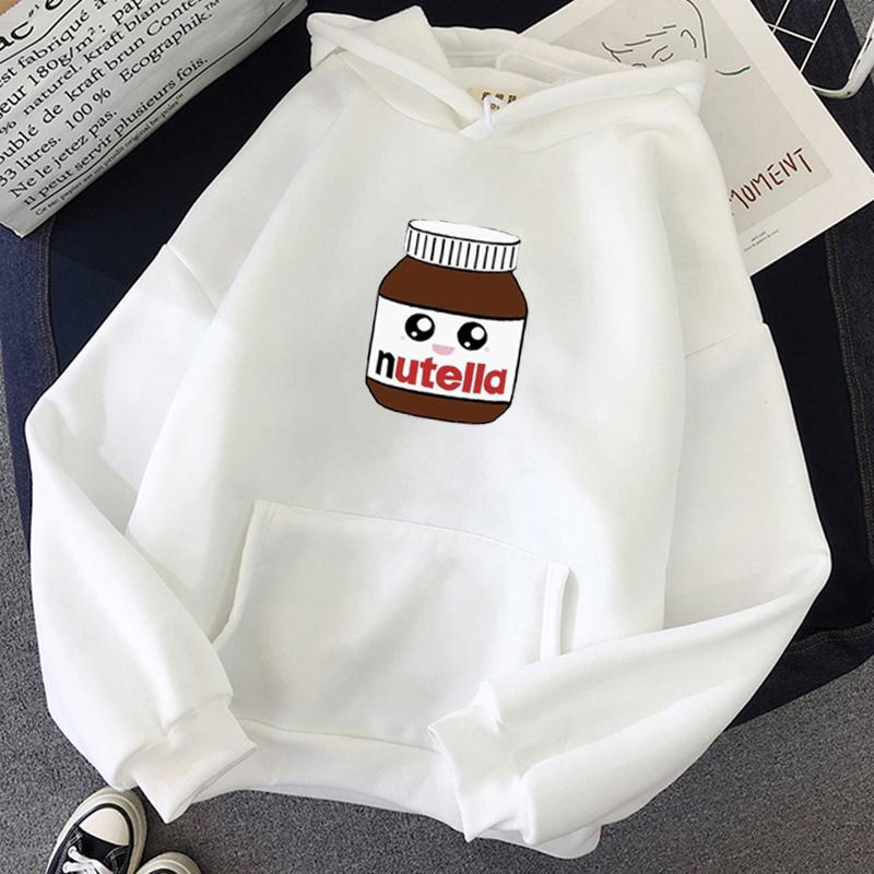 winter Nutella little face Hoodie Print Hoody Men Women Unisex BASIC Sweatshirts Fashion Cartoon Printing Hoodies streetwear