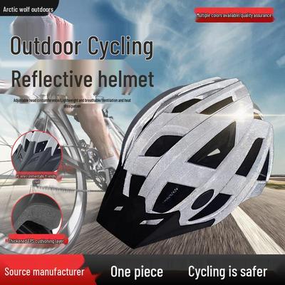 Adjustable Reflective Cycling Helmet - Lightweight, Breathable, Unisex Road Bike Helmet for Outdoor Sports