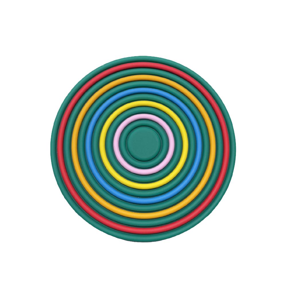 

Car Rainbow Cup Coasters Non-Slip Drink Coaster Car Cup Holder Insert Coaster Water Bottle Holder Pad Interior Accessories