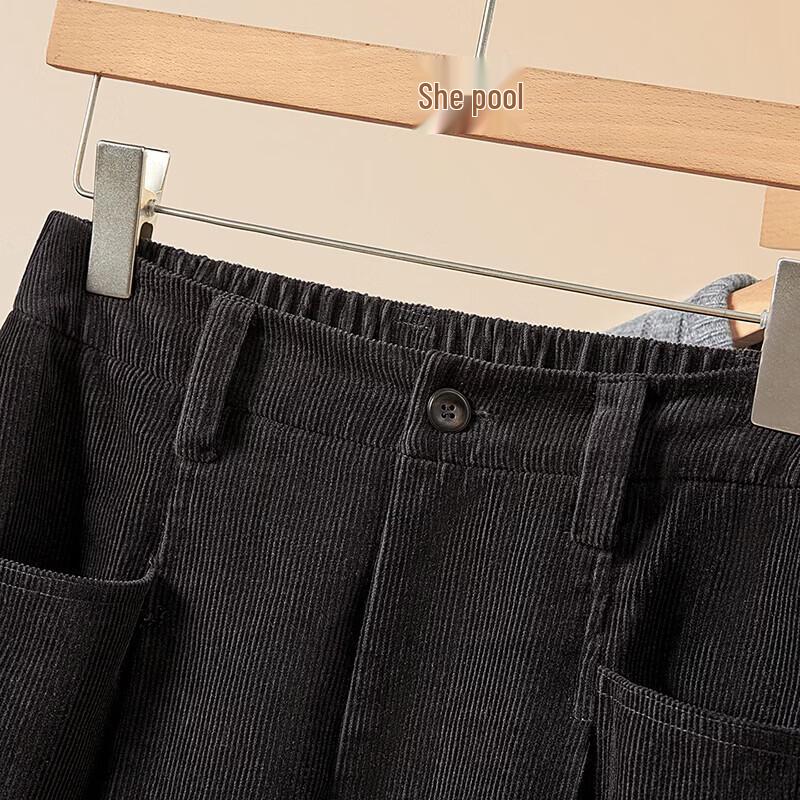 Pantaloni casual scurți pentru femei cu talie elastică și crac lat