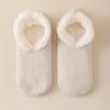 Solid Color Lamb's Wool Socks Thickened Winter Warm Sock Sleeping Slipper Socks  Home Use