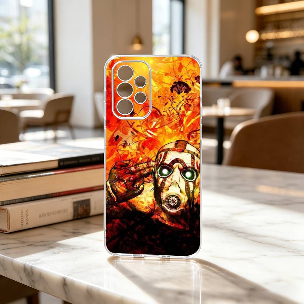 Game B-Borderlands P-Psycho Gift Phone Case Transparent Silicone Soft For Samsung S25,S24,S21,S22,S23,S30,Ultra,S20,Plus,Fe