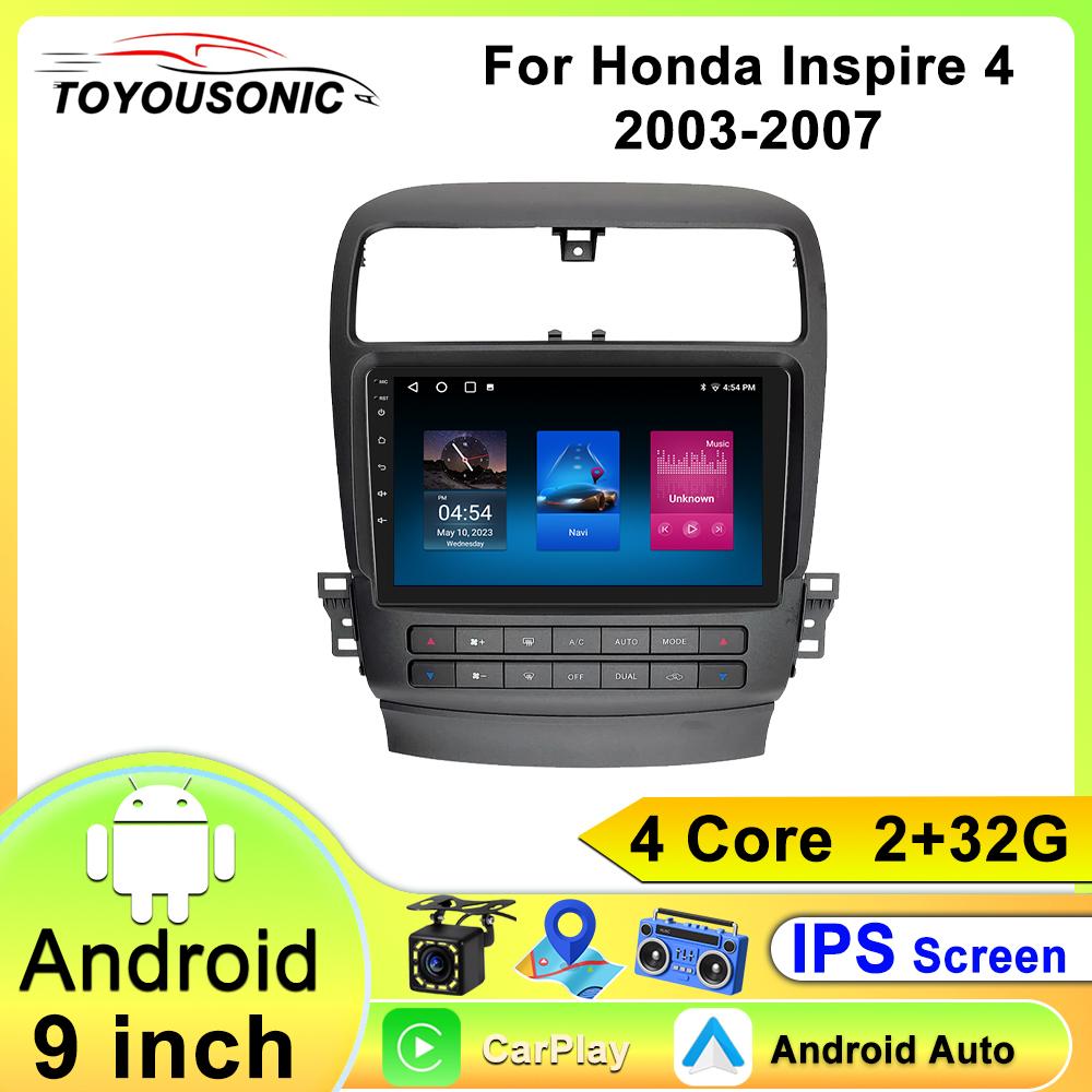 

Toyousonic Car Video Player for Honda Inspire 4 2003-2007 GPS Navigation Built-in Dsp Carplay Autoradio Android Head Unit 4core-2+32g