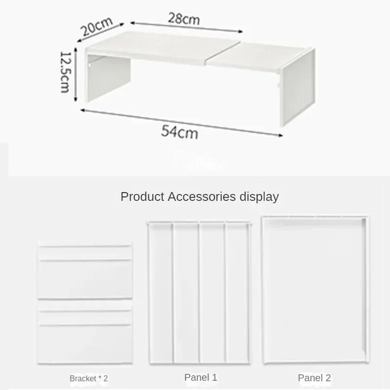 Kitchen Cupboard Organizer Retractable Cabinet Shelf Seasoning Bottle Spice Rack Dish Shelf Kitchen Accessories Storage Rack