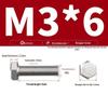 Hex Head Bolts M3/M4/M5/M, 304 Stainless Steel, Full Thread