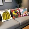 Yayoi Kusama Art Exhibition Pumpkin Flower Wall Art Pillow Case Square Pillow Bedroom Sofa Leisure Comfort Cushion Car