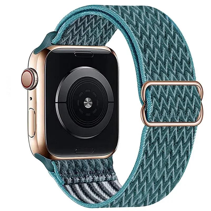 Elastyczny Nylonowy Pasek do Apple Watch ultra 2 49mm Seria 9/8/7 41mm 45mm38/42-40mm/44mm Boho Bransoletka iWatch 6 5 4 3 Se Pasek