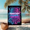 1PC Custom Name Neon Gamer Vibes Beach Towel Highly Absorbent And Sand-Resistant Towel for Swimming, Pool, Yoga, And Travel Lightweight