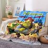 Shrek Theme Printed Blanket - Perfect for Couch, Bed, Travel & Outdoor Use | Machine Washable, Cozy & Durable.