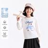 Annil Girls' 100% Cotton Long Sleeve Round Neck T-Shirt