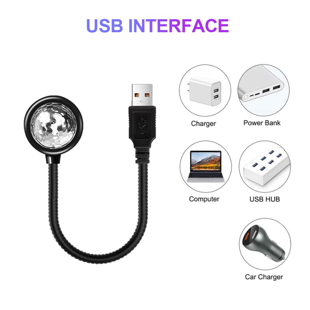 

Автомобильный светодиодный фонарь для освещения крыши, звездное небо, голосовое управление, проектор, украшение USB, многоцветный ночной светильник