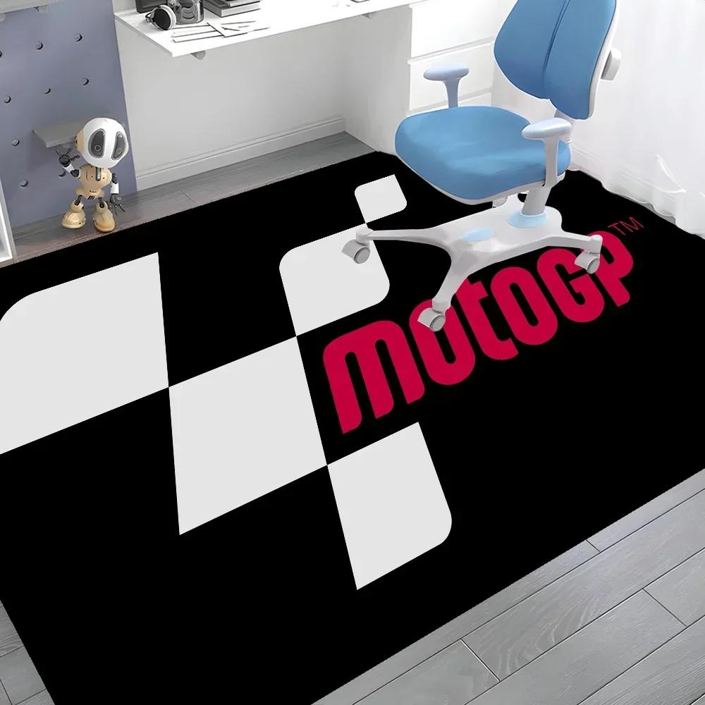 Moto GP Motorcycle Racing Rug Non Slip Hallway, Laundry & Balcony Carpet for Kids’ Room & Toilet Floor Decor