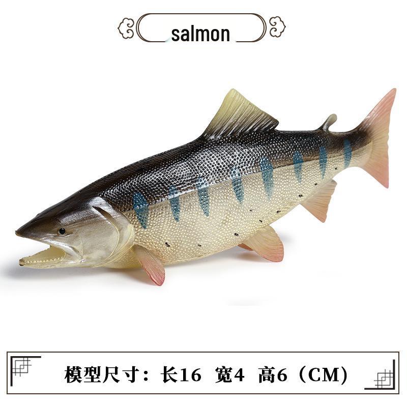 Marine Animal Simulation Model Figures: Shark, Dolphin, Hammerhead, Crab, Squid, Starfish for Kids' Education