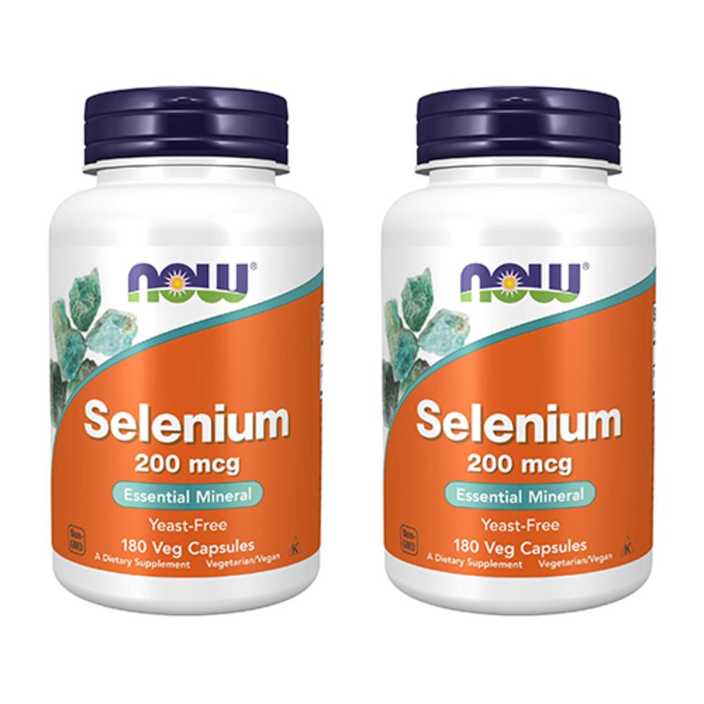 Now Foods Selenium 200mcg Veggie Capsules 2 pcs 180 Tablets
