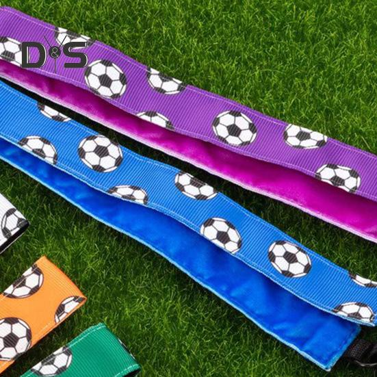 Faixa de cabeça de futebol antiderrapante faixa de cabelo atlética para futebol basquete futebol faixa elástica de suor para meninas esportes ao ar livre