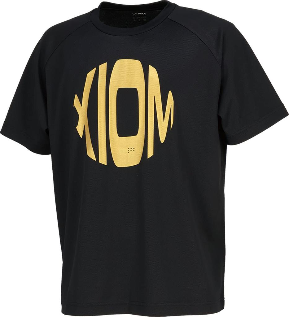 XIOM Table Tennis Black Size TSH00001 T-Shirt, Barrios, Unisex, (004), L,