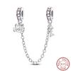 Vendi Charms a Catena con Animali, Piante, Viaggio, Design di Moda, Perline in Argento 925, 3mm, Fai da Te, Creazione di Gioielli Fini