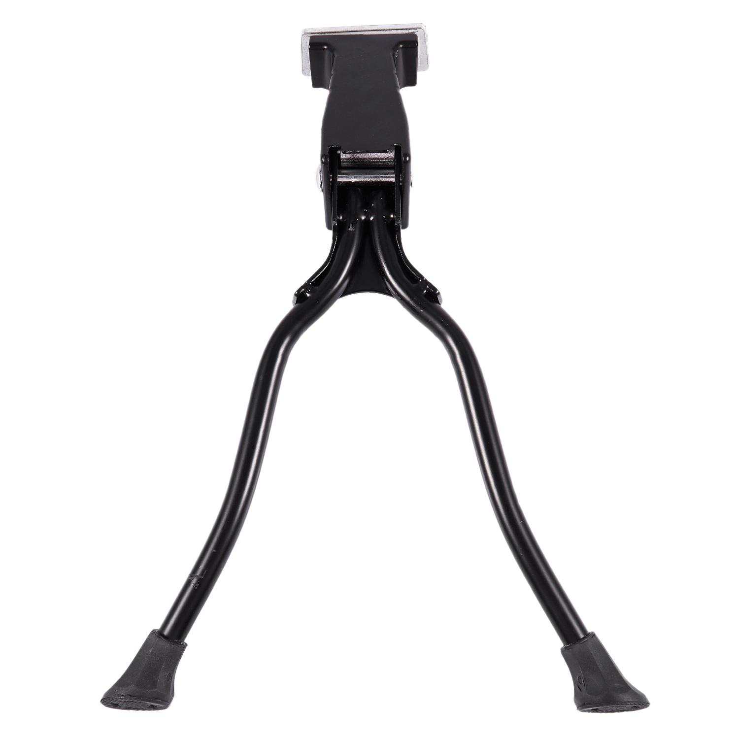 Ac29-Alloy Double-Leg Center Mount Bicycle Bike Kick Stand Black 26 Inch Cycle