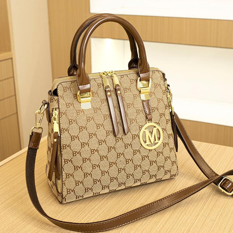 New Fashion Printed Handbags for Women's Bags for Women with Trendy Heavy Industry High-end Versatile Slant Straddle Ladies' Shoulder Bag