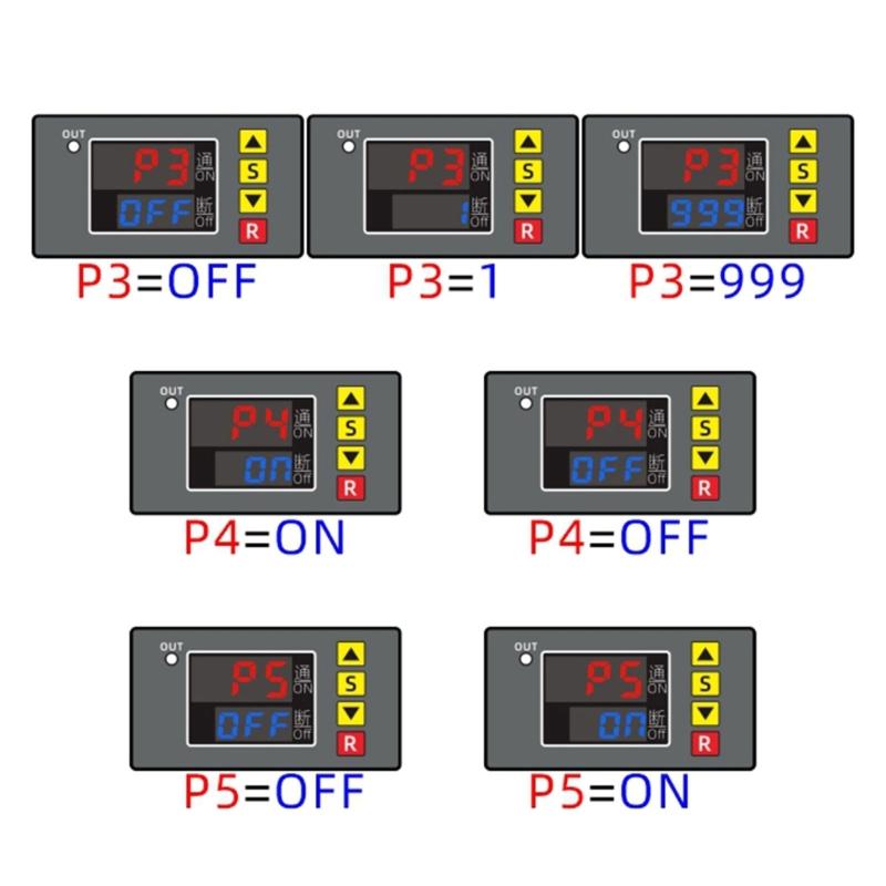 Digital Timer Control Unit with LED Display1s-999h Delay Time Programmable Cycle Timer Perfect for Timing & Switching