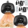 2 Pack Chicken Coop Heater with Remote, 200W Chicken Coop Warmer Temperature Control with Lights, Heat Lamps for Chickens with Digital Display and