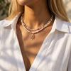 Boho Layered Sun Pendant Necklace for Women Trend Colorful Heishi Surfer Wooden Beads Choker Summer Beach Jewelry Gift