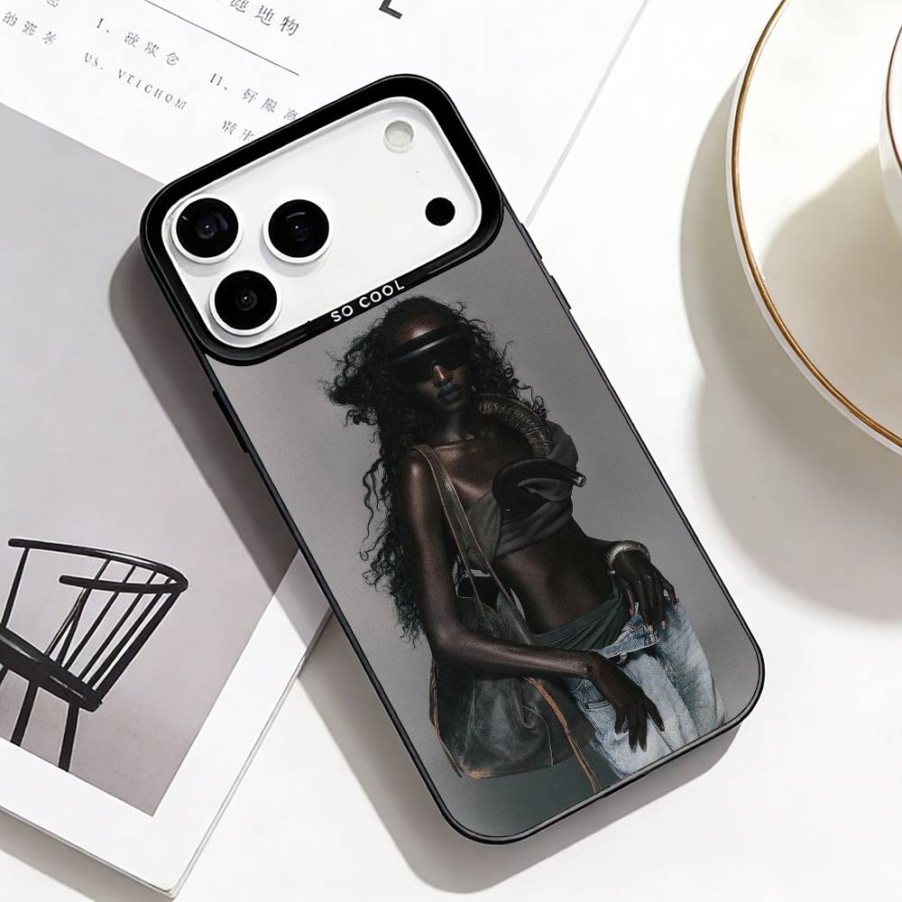 A-Anok Yai Couture Model Phone Case For iPhone17,16,15,14,13,12,Pro Max Black Colorful Phone case