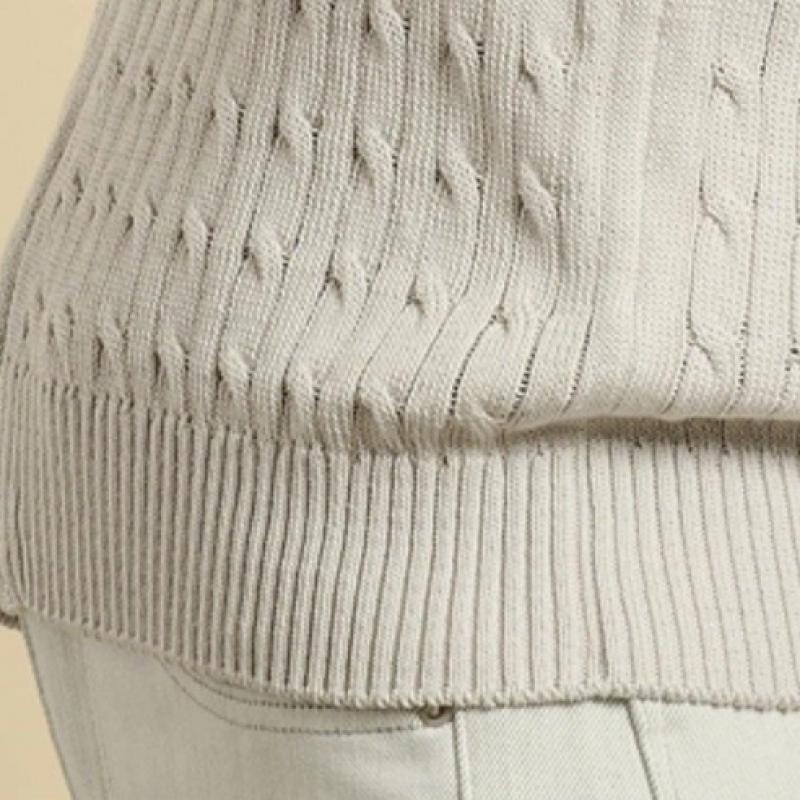 Bcbg Cable Knit Hood Zip Up B6s2k108