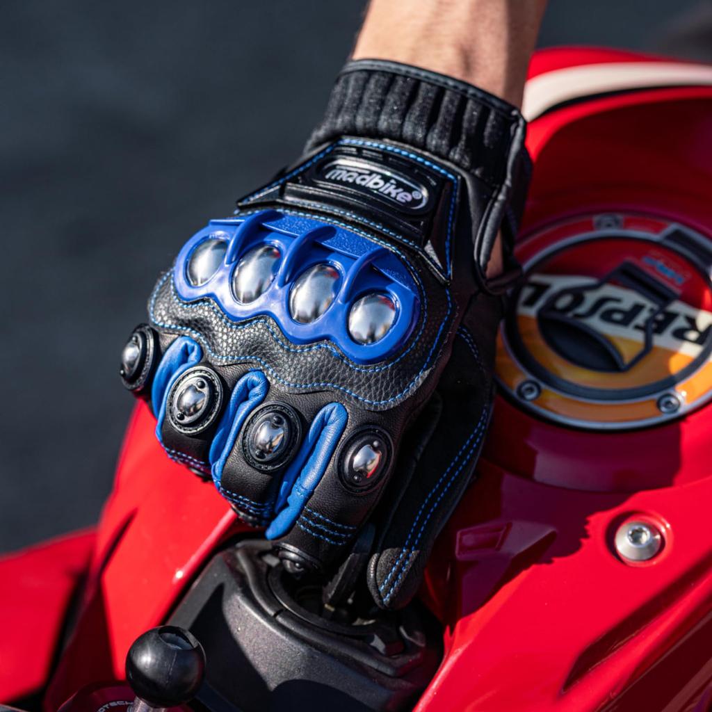 ILM Motorcycle All Hard Smartphone Touch Survival Motorcycle Leather Leather Gloves, Leather, Spring, Summer, Autumn, Seasons, Protector, Compatible,