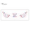 Holiday Tattoo Stickers Waterproof Freckle Tattoos Stickers, USA Flag Face for Independence Safe Skin Decals Day, Patriotic Temporary Body Art