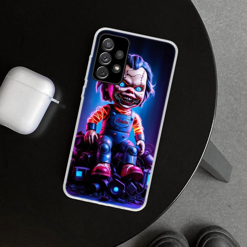 Chucky Doll Horror Movie Phone Case Cover for Samsung Galaxy A12 A22 A32 A52 A72 A02S A51 A50S A31 A20S A10S Note 20 Ultra 10 Pl
