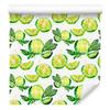 Lime Fruits and Leaves Wallpaper for Living Room and Bedroom 50x1000
