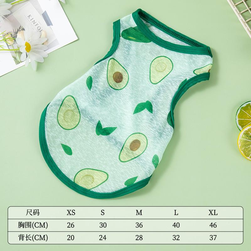 New dog clothes summer thin breathable vest cat clothes small dog general clothing pet spring and summer clothes