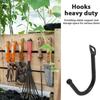 10PCS/Set J-shaped Metal Wall Hooks with Screw Coffee Cup Keys Towel Hanging Hangers Coat Rack Bag Holder Kitchen Storage Tool