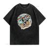 Leopard Cow Pattern Cactus Serape Print Cowgirl Ro Trendy T Shirt for Women Stylish and Comfortable Vintage Washed Graphic