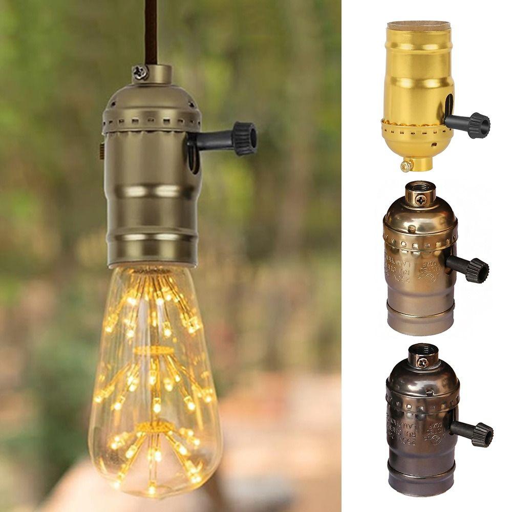 Decorative 3-Way Lamp Dimmable Retro Turn Knob Vintage E26 Base Home Decor